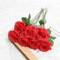 ราคา ช่อดอกไม้ดอกไม้ประดิษฐ์กุหลาบ1ชิ้นดอกไม้ปลอม50ซม สำหรับในร่มสวนแจกันตกแต่งบ้านตกแต่งงานแต่งงานกลางแจ้ง (20402455850)