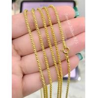 ราคา สร้อยคอเงินแท้ 92 5 Italy ชุบทอง 24k ลาย Popcorn (21263086540)