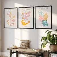 ราคา ภาพ Matisse ตกแต่งบ้าน เซต 3 ภาพ พร้อมกรอบดำ รับประกันคุณภาพด้วยเทคนิคจากประเทศอิตาลี (19418144128)