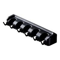 ราคา ที่เก็บไม้ถูพื้นและไม้กวาดติดผนังชั้นวางไม้กวาดและไม้ถูพร้อมตำแหน่ง5ตำแหน่งตะขอ6ตัวอุปกรณ์ทำความสะอาดสวนตู้เก็บของเรียบร้อยตู้เก็บของในบ้านห้องครัวสวนโรงรถ (11431294027)