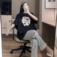 ราคา เป็นชุด ชุดเซต 2 ชิ้น เสื้อคอกลม แขนสั้น สีขาว กางเกงขายาว เอวยางยืดสไตล์นักศึกษา freesize เสื้อ กางเกง เอว20 36 สะโพก 34 40 ยาว 32 รอบขา 20 24 ้เสื้อ อก 36 44 ยาว 24 (1623488796)