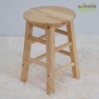 ราคา Baanmainicha เก้าอี้กลม เก้าอี้กลมไม้ เก้าอี้สตูล เก้าอี้ไม้ยางพารา หน้ากลม บ้านไม้ณิชา (4528546283)