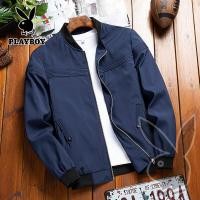 ราคา PLAYBOY เสื้อแจ็คเก็ตผู้ชาย Slim Outer Casual Men S Jacket Men S Windbreaker Jacket Zip Jacket (16337777995)