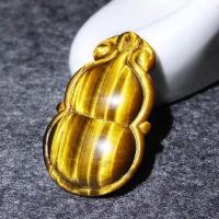 ราคา จี้จี้คู่น้ำเต้าสีทองเสือตาหินธรรมชาติเสือตาหินสร้อยคอนำโชค (19984497394)