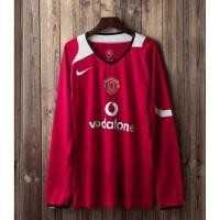 ราคา 2004 2006 Manchester home long sleeve retro United Soccer Jersey (19807391939)