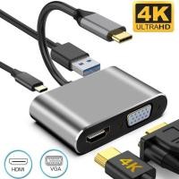 ราคา Sell COD Type C To Hdmi Vga 4 In 1แท่นวางมือถือ USB C Concentrator แท่นวางมือถือ2พอร์ต Hdmi Acer Aspire แท่นวางมือถือแท่นเสียบ Usb แล็ปท็อป (7284688198)