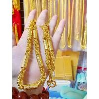 ราคา สร้อยคอทองลายมีนาคั้นปล่อง น้ำหนัก10บาท ยาว24 (17893295048)