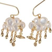 ราคา VIVIENNE WEST WOOD วินเทจต่างหูเมฆขนาดเล็กสำหรับผู้หญิงพังค์เมฆต่างหู (19613946501)