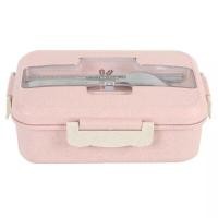 ราคา Rice box กล่องข้าว กล่องข้าวฟางข้าวสาลี กล่องข้าวไมโครเวฟ กล่องใส่อาหาร พร้อมอุปกรณ์ช้อนตะเกียบสแตนเลส แบบแบ่งช่อง กล่องเบนโตะ bento wheat (10237686292)