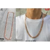 ราคา สร้อยคอโรสโกลด์ Longoval 3 1 พิ้งโกล necklace hiphop สแตนเลสแท้ Stainless แฟชั่นชาย แฟชั่นผู้หญิง 316l allacc (1891874982)