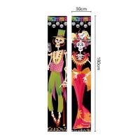 ราคา Day Of The Dead Hanging Flags Halloween Party Supplies Halloween Porch Sign Hanging Door Curtain Banner Mexican Day Of The Dead Decorations (20625913817)
