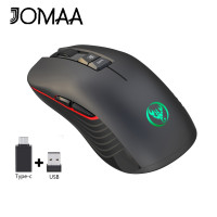 ราคา JOMAA 2 4GHz Wireless Gaming Mouse Rechargeable 3600DPI Adjustable USB Type C Silent Mice for Macbook Laptop Gamer (20123650218)