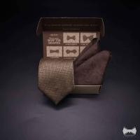 ราคา เซ็ทเนคไทน้ำตาลทองแชมเปญลายก้างปลาHerringbone ผ้าเช็ดหน้าสูท Brownish Gold Herringbone Necktie Pocket square set (20488753272)
