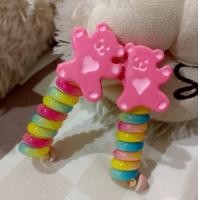 ราคา บ้านพลู ยางรัดผม สายโทรศัพท์ สีรุ้ง ดอกไม้ โบว์ น่ารัก มัดผม เด็กสาว (21138525603)