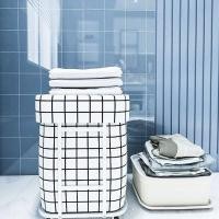 ราคา SUNBALEE ตะกร้าใส่ผ้า ตะกร้าผ้ามีหูหิ้ว พร้อมขาตั้ง ใส่ผ้า ใส่ของได้สะดวก JJ5366 (20682642486)