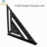 ราคา LeadingStar Fast Delivery Angle Ruler 7inch 12inch Metric Aluminum Alloy Triangular Measuring Ruler Woodwork Speed Square Triangular Angle Protractor (20155603251)