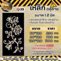 ราคา รั้วบ้าน ป้ายกำแพง เหล็กฉลุลาย หนา 1 2 มิล (20426913503)