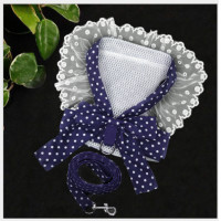 ราคา พร้อมส่ง สายจูงสุนัข น้องหมา น้องแมว ลายโบว์ปักลายกุหลาบ สายรัดอกสุนัข (16802521465)