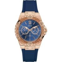 ราคา 100 Authentic GUESS Crystal Blue Dial Ladies Luxury Watches Jam Tangan Lelaki Wanita W1049G2 W1053L1 W1094 (18092947037)