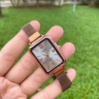 ราคา นาฬิกาผู้หญิง นาฬิกาข้อมือ ผญ นาฬิกาข้อมือ นาฬิกา นาฬิกาคาสิโอ นาฬิกาทรง8เหลี่ยม รุ่น LQ 400D สายนาฬิกา สแตนเลส แม่เหล็ก หน้าปัด 24 มม 12 (17409713907)