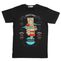 ราคา New เสื้อยืดหมีมวยไทย สีดำ (20348745326)