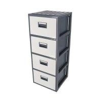 ราคา ลดล้างสต๊อก ตู้ลิ้นชักอเนกประสงค์ 4 ชั้น KASSA HOME รุ่น PSM Document4 ขนาด 46 ซม สีขาว เทา ECO ลดทั้งร้าน (19377762449)