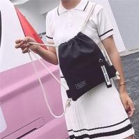 ราคา Honnyzia Shop กระเป๋าสะพายหลังพร้อมเชือกผูกกระเป๋าผ้าแคนวาสกระเป๋าโท้ทสะพายหลัง (14293070446)