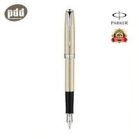 ราคา PARKER ปากกาหมึกซึม ป๊าคเกอร์ ซอนเนต 10 ซิลเวอร์ ซีที 18K PARKER Sonnet 10 Sterling Silver Chrome Trim 18K Fountain Pen (378925619)