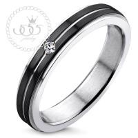 ราคา 555jewelry แหวนแฟชั่น สแตนเลส สตีล สำหรับผู้ชาย ประดับด้วยเพชร CZ เม็ดงาม ดีไซน์เท่ห์ รุ่น 555 R066 แหวนผู้ชาย แหวนสแตนเลส R1 (721652301)
