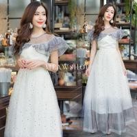 ราคา เดรสสไตล์เจ้าหญิงสวยหวาน S 2XL ชุดออกงาน ชุดไปงาน ชุดราตรี ชุดไปงานแต่ง ชุดเพื่อนเจ้าสาว สาวอวบ อ้วน เดรสสีครีม ชุดออกงานสีครีม ชุดสวยๆ ชุดเดรส BBS (18113502517)