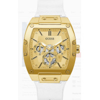 ราคา GUESS Mens Tan Leather Silicone Flex Strap Watch GW0202G3 43mm GW0202G1 GW0202G2 GW0202G4 GW0202G6 (20070608720)