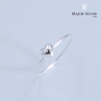 ราคา Heart ball ring แหวนบอลหัวใจ 5 มิล แหวนเงินแท้ 92 5 แฟชั่น เก๋ๆ น่ารักๆ สไตล์มินิมอล แหวนเงินแท้ 100 Major Silver (10035849507)