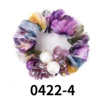 ราคา Elegant Korean Hair Rope Tide Fashion Silk Yarn Ball Head Flower Beaded Crystal Pearl Hair Ring (13649558408)