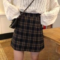 ราคา 2020 Spring Summer Preppy Style New Plaid Check Checkered A line Midi Skirts Korean High Waist Short Wrap Skirt Rok Midi Garis Musim Semi Musim Panas Skirt Pendek Balut Pinggang Tinggi Korea 春夏季新款格子A字
