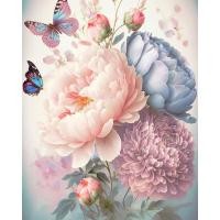 ราคา เจาะทรงกลมใหม่5D ภาพวาดเพชร DIY มองไปที่ดอกไม้ในหมอกดอกไม้ดอกโบตั๋นบานและความมั่งคั่งสุนทรียภาพ 3Dembroidery งานปักครอสติช5มิติการตกแต่งบ้าน (19786554375)