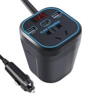 ราคา Car Power Converter Car Inverter for Laptop Charging Car Power Inverter DC 12V24V to 220V AC Car Charger with 2 USB 1 Type C Ports Car Adapter for Plug Outlet Converter fashion (20366238775)