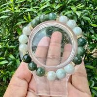 ราคา สร้อยแขนหิน หยกเขียวสลับขาว สร้อยข้อมือหิน หยกเขียวสลับขาว ห้อยจี้นํ้าเต้า หัวใจ ขนาดลูกประคำหินหยก 10 มิล (18933719463)