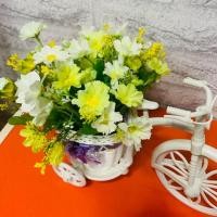 ราคา พร้อมส่งจากไทย ต้นไม้ปลอม ต้นไม้ตกแต่งบ้าน ต้นไม้ประดิษฐ์ ดอกไม้ปลอม กระถางดอกไม้ จักรยานพร้อมดอกไม้ปลอม สวย สดใส (17276724054)