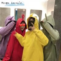 ราคา Mango เสื้อฮู้ดเทเลทับบี้สำหรับผู้หญิงเสื้อมีฮู้ดลำลองเสื้อสวมหัวมีฮู้ดลำลอง (20525873823)