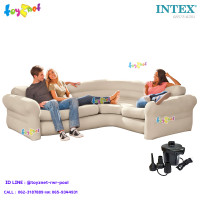 ราคา Intex ส่งฟรี โซฟาเป่าลมแบบเข้ามุม คอร์นเนอร์ คอมฟอร์ท 2 57 x 2 03 x 0 76 ม รุ่น 68575 ที่สูบลมไฟฟ้า (100103438)