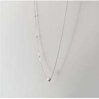 ราคา HN สร้อยคอลูกปัดกลมกระดูกงูเรขาคณิต925เงินสเตอร์ลิงเกาหลีสำหรับผู้หญิงสร้อยคอเงินแฟชั่นดีไซน์เรียบง่าย (19644137599)