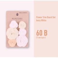 ราคา ดอกกุหลาบ ดอกไม้ประดับ ทำจากผ้าลูกไม้ เป็นลูกไม้ตกแต่ง ดอกใหญ่ 2 ดอก ดอกเล็ก 4 ดอก มีหลากหลายโทนสีให้เลือก (1949720682)