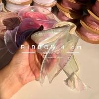 ราคา สินค้าพร้อมส่ง ริบบิ้นผ้าเกาหลี ริบบิ้นซีทรู ริบบิ้นผ้าแก้ว ริบบิ้นเย็บขอบ โบว์เกาหลี โบว์ผูกเอง ริบบิ้นผูก 1 หลา (20172985103)