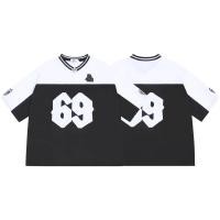 ราคา UncleDonJM West Coast Color Block No 69 Vintage T Shirt Chicano Streetwear Oversized T Shirt Mesh Tee (20811861751)