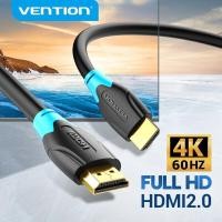 ราคา COD Vention สาย HDMI ต่อทีวี High Speed เชื่อมทีวี HDMI Male to Male 2 0 Cable สายต่อโทรศัพท์tv With 3D 4K 60Hz for Monitor HDTV LCD Projector Laptop PS3 PS4 Switch ARC สายHDMI (14266632350)