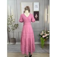 ราคา ป้าย Love lady เดรสยาวลูกไม้ปักฉลุ บุซับอย่างดีผ้านิ่มใส่สบาย (20365224590)