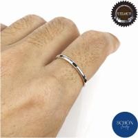 ราคา แหวนหางช้าง แหวนเงิน925 แหวนปอกมีด สอดขนหางช้าง แหวนเงินแท้ sterling silver Handmand แหวนมินิมิล แหวนเงิน (14193758667)