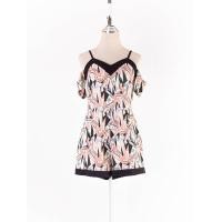 ราคา playboy จั๊มพ์สายเดี่ยวเว้าไหล่ พิมพ์ลายซิปหลังมีซับใน ป้ายแบรนด์ระบุไซส์ M Preloved (20669788716)