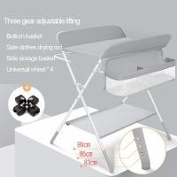 ราคา Y โต๊ะเปลี่ยนสำหรับเด็กทารกแบบพกพาแผ่นรองเปลี่ยนผ้าอ้อมกับล้อปรับได้ทารกแรกเกิดโต๊ะดูแลเด็ก (19752511516)