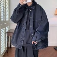 ราคา ASRV แจ็คเก็ตยีนส์ชาย เสื้อกันหนาว เสื้อแจ็คเก็ต เสื้อคลุมชาย กางเกงยีนส์สีเทารมควันเสื้อแจ็กเก็ตแบบมีปกหลายกระเป๋าสำหรับผู้ชายแจ็คเก็ตผ้าเดนิมแนววินเทจ (19815912599)